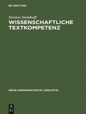 cover image of Wissenschaftliche Textkompetenz